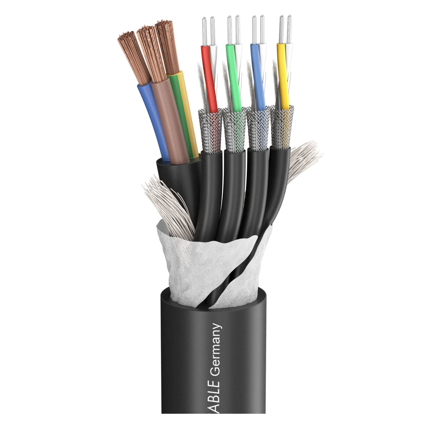 MONOLITH 4 DMX-Kombil./ sw 3x2,50mm² +