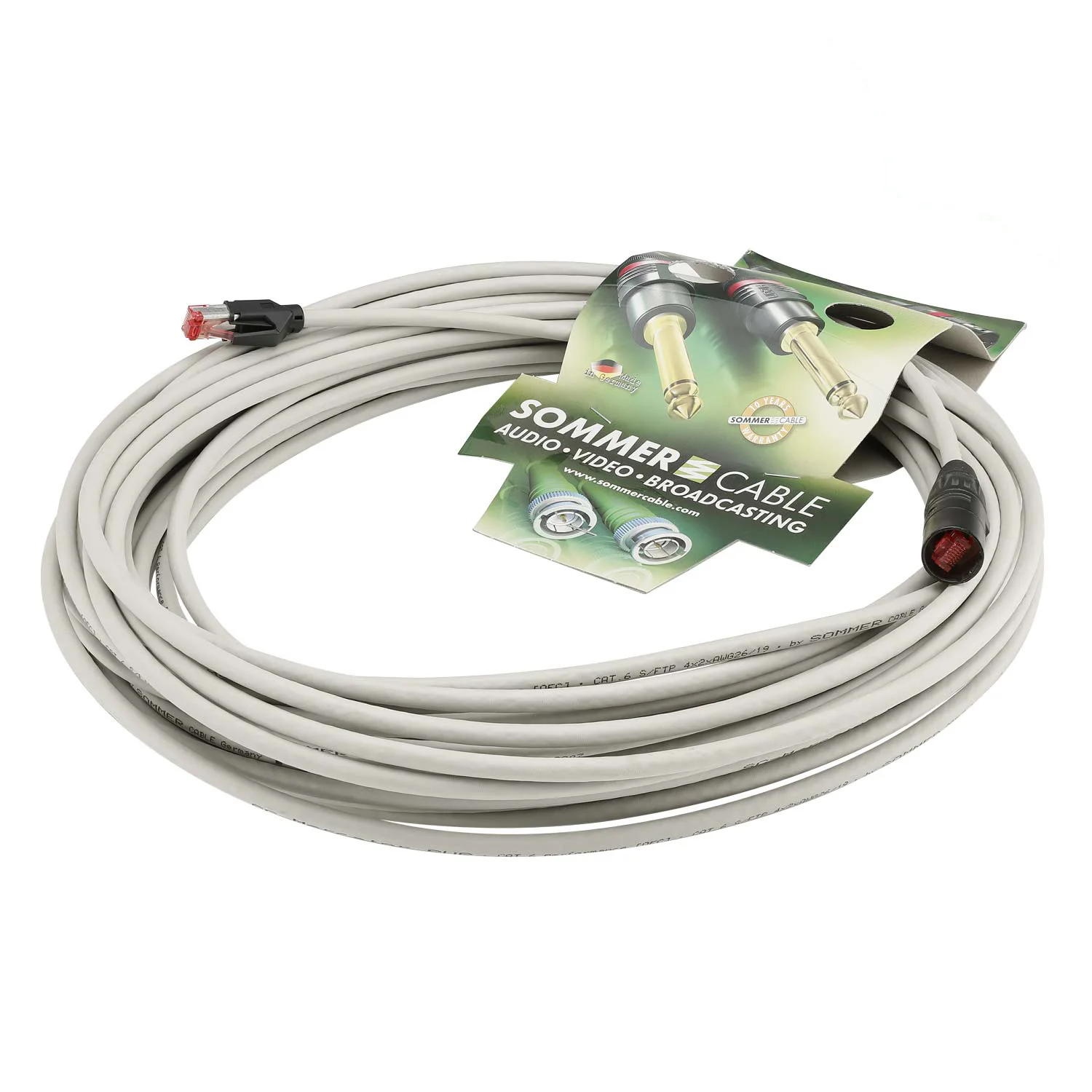 Netzwerkkabel CAT6 PUR, grau, 20,00m