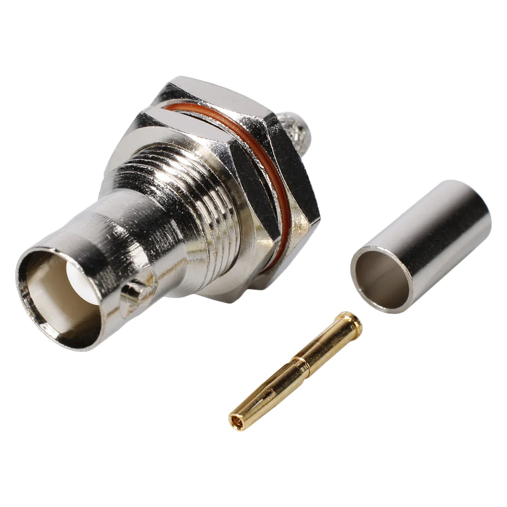 BNC58-Crimpeinbaubuchse, 50 Ohm