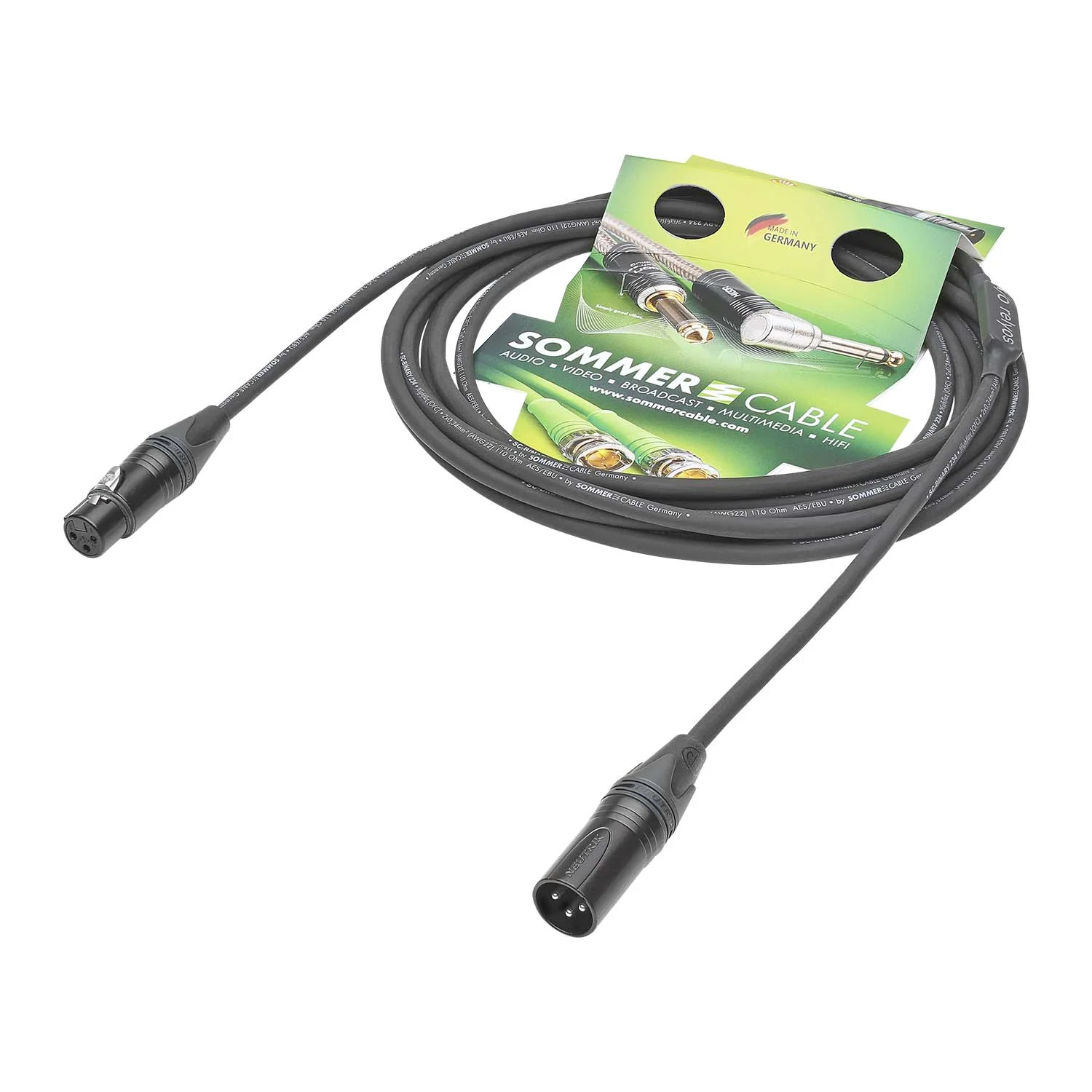 AES/EBU Binary 234, schwarz, 50,00m