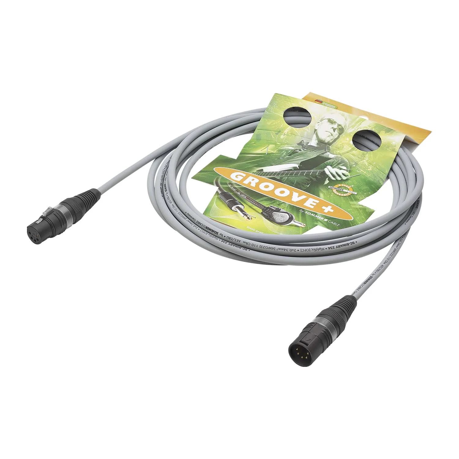 AES/EBU Binary 234, grau,  5,00m