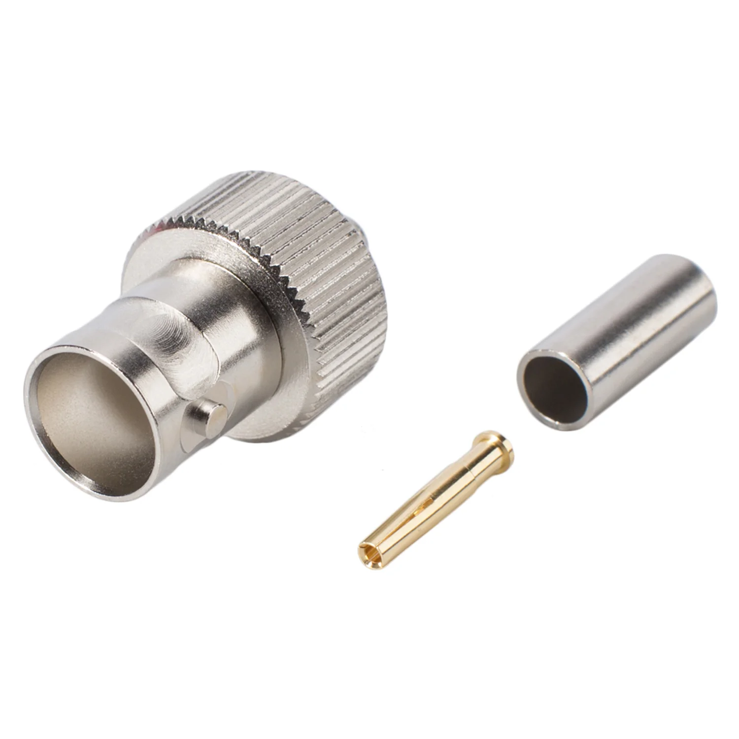 BNC-Crimpbuchse 75 Ohm 0.4mm/2.5mm