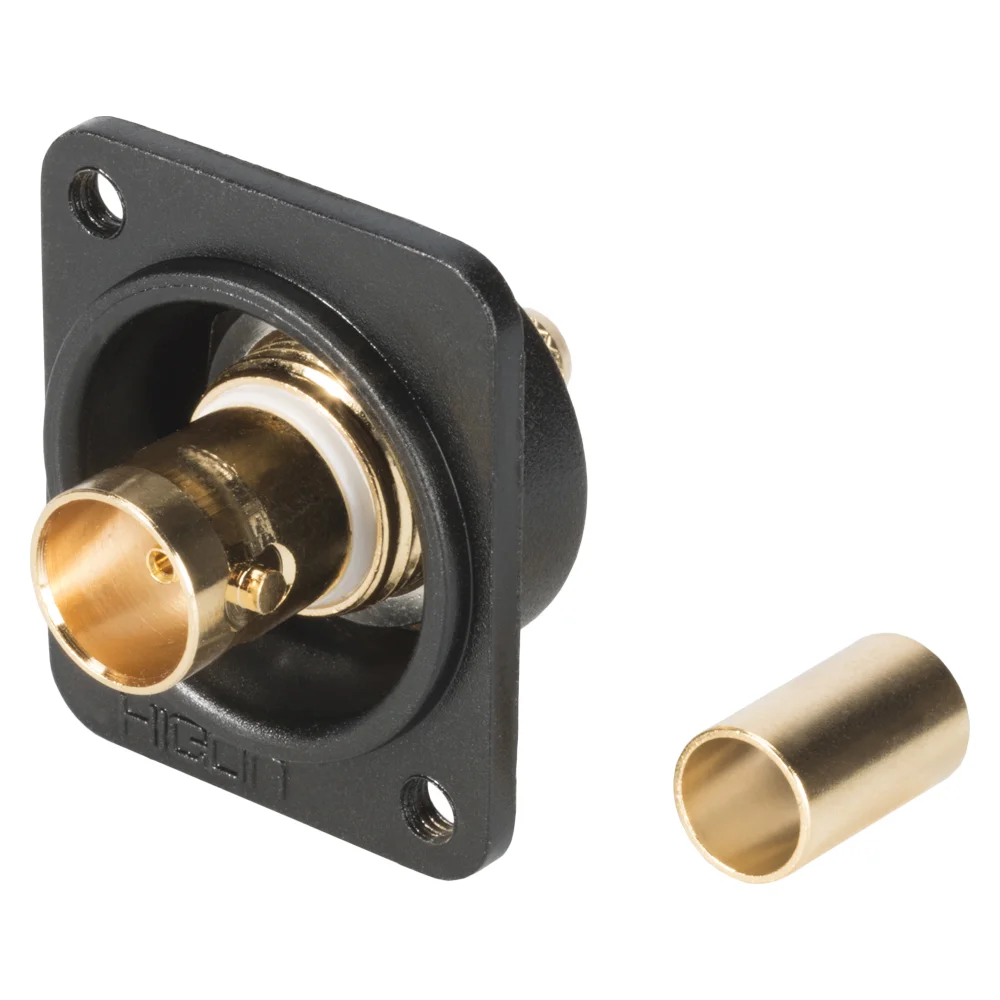 BNC-Crimpeinbaub.,0.8/3.7HD D-Flansch