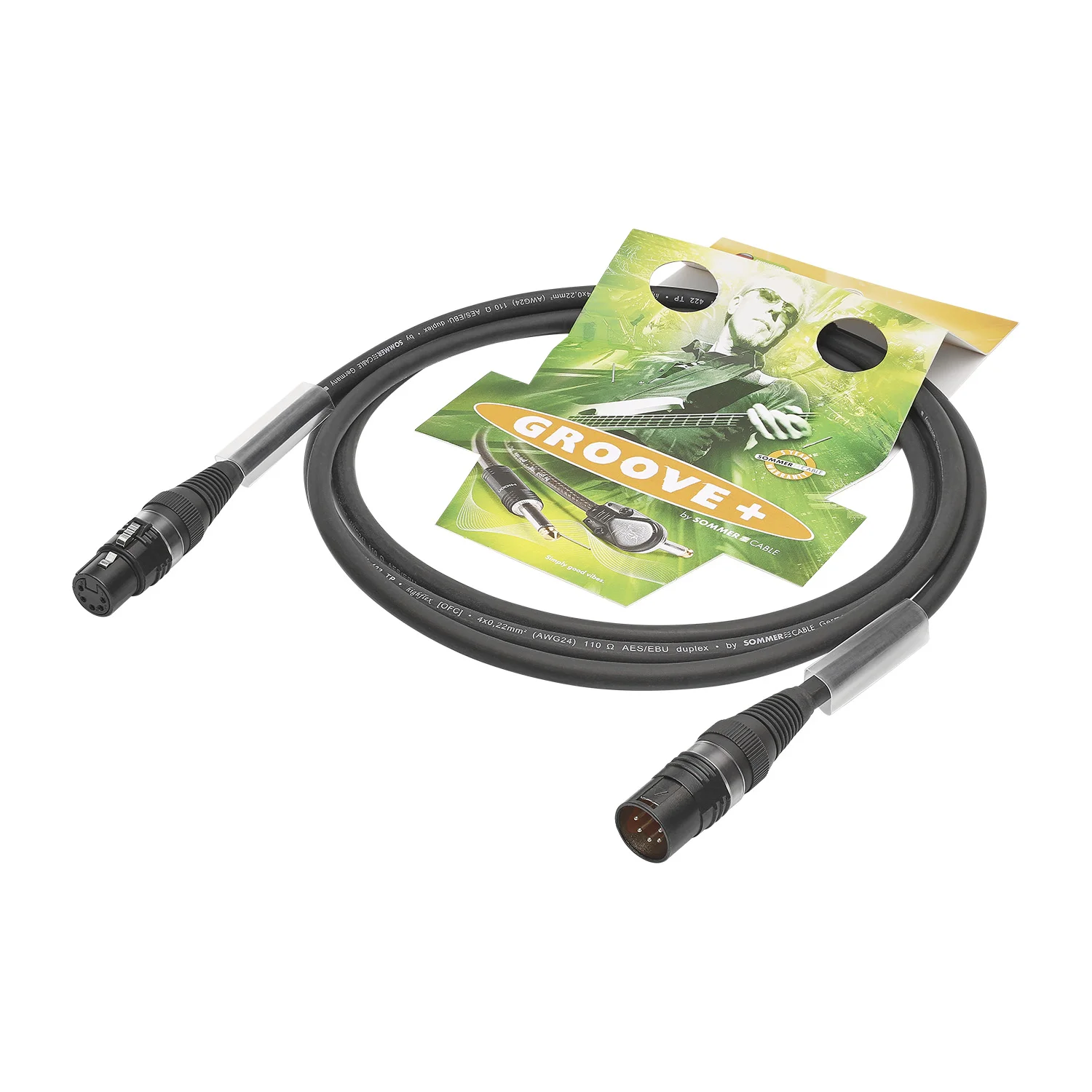 AES/EBU Binary 422 TP, blau,  2,50m