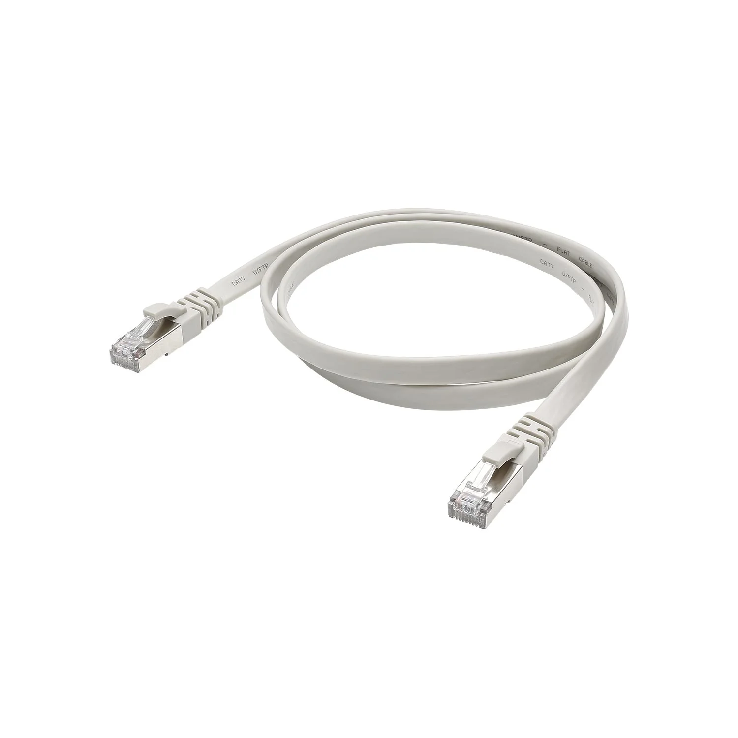 CAT.7/BASIC RJ45<>RJ45 Flachk. gr 10,0m
