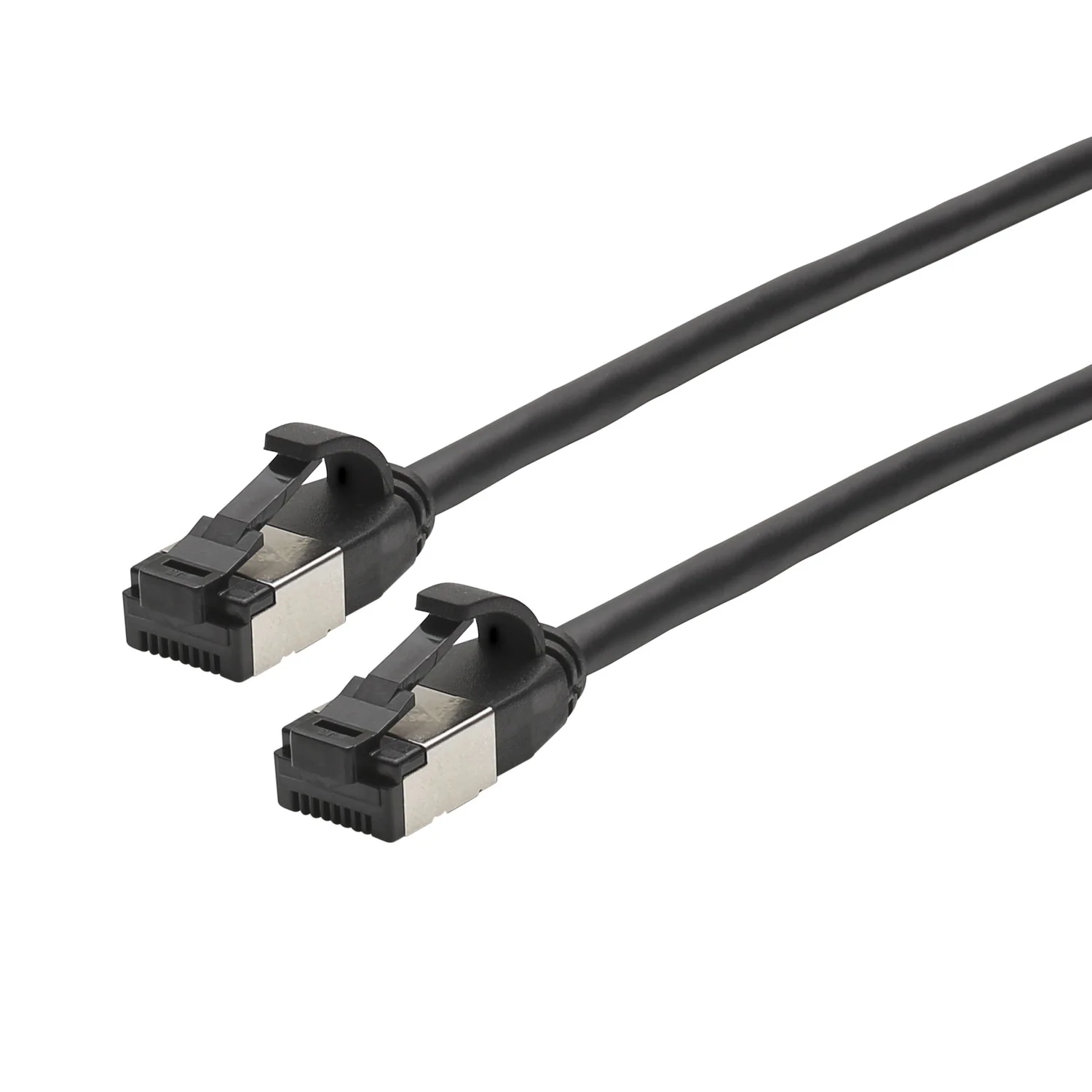 CAT.8.1 SLIM RJ45<>RJ45 schwarz 1,00m
