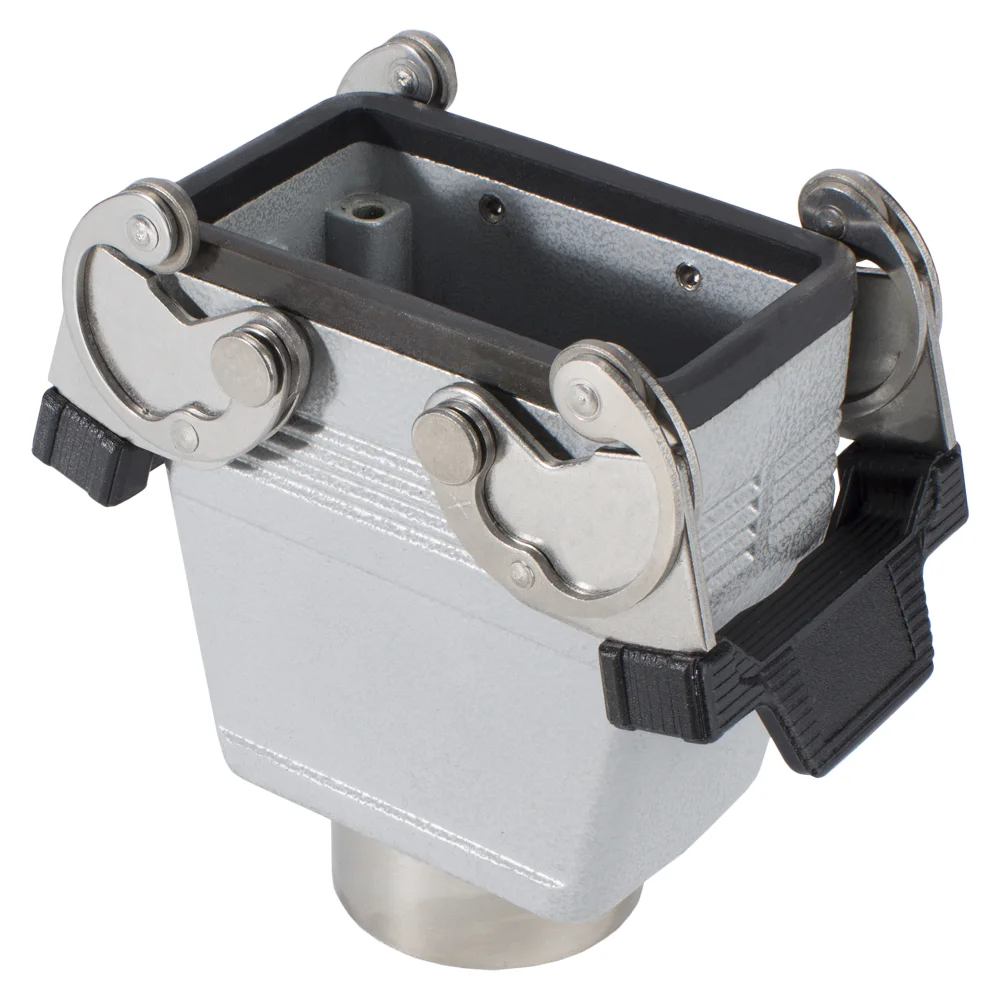 Tüllengehäuse, 10pol, mit 2 Bügeln