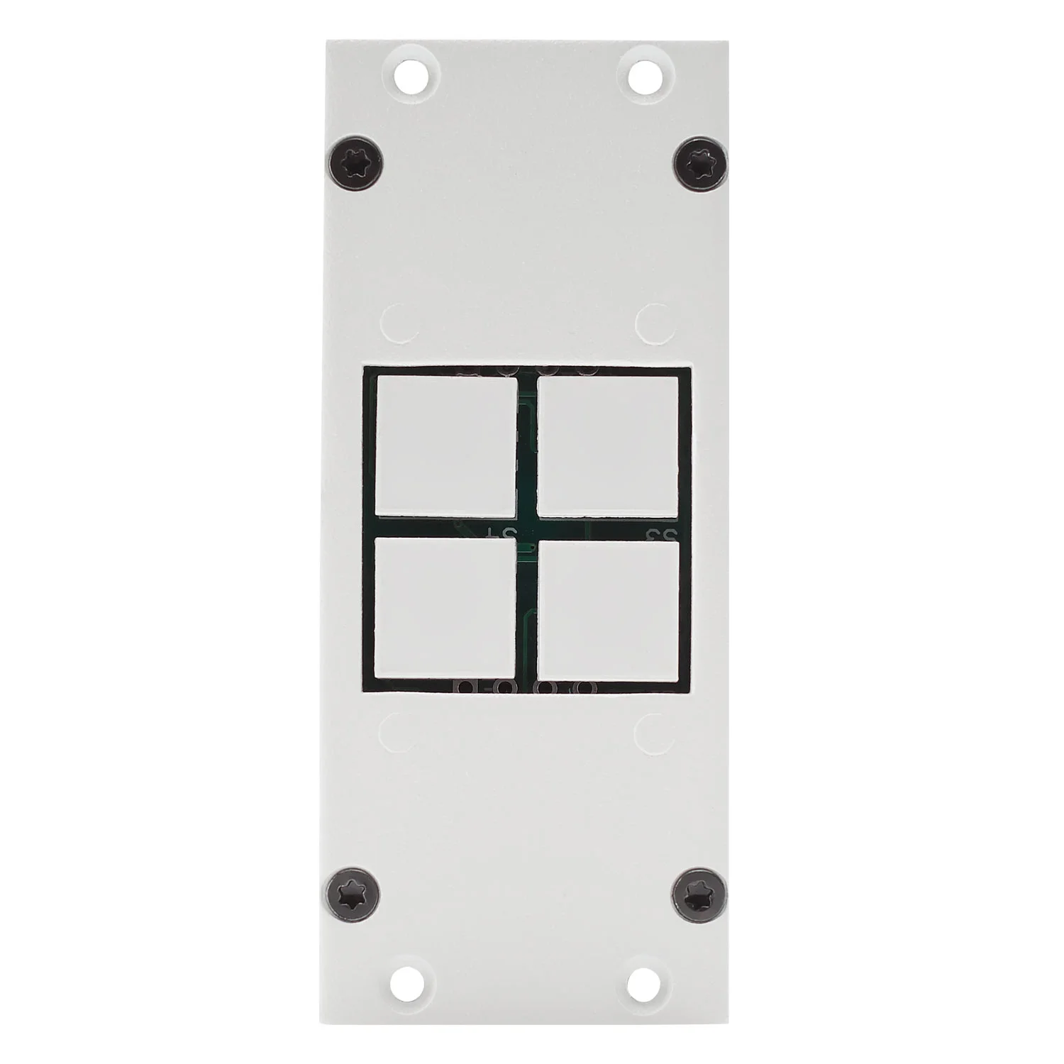 SYSBOXX-Modul 2HE, 1BE, 4fach Taster