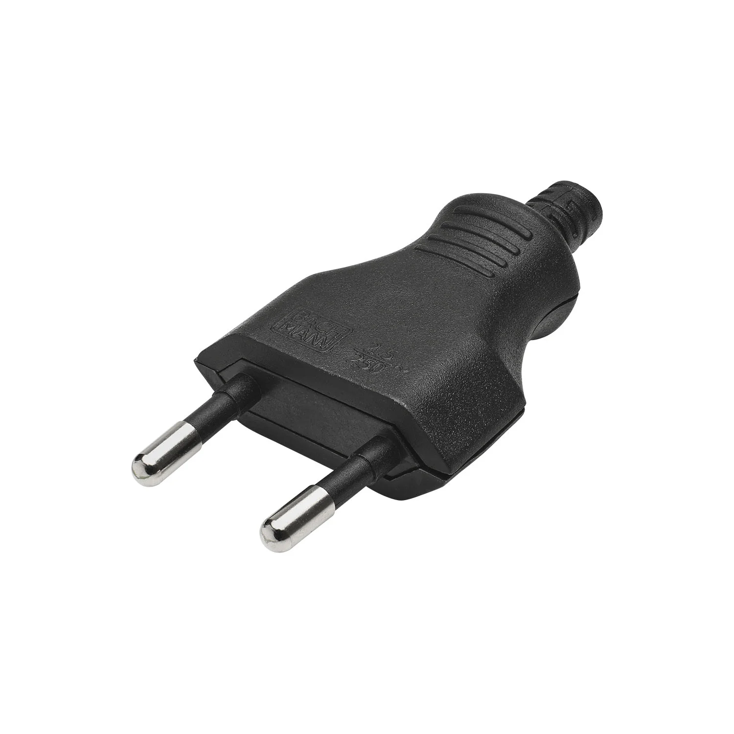 EURO-Kabelstecker, 230V/2,5A, schwarz