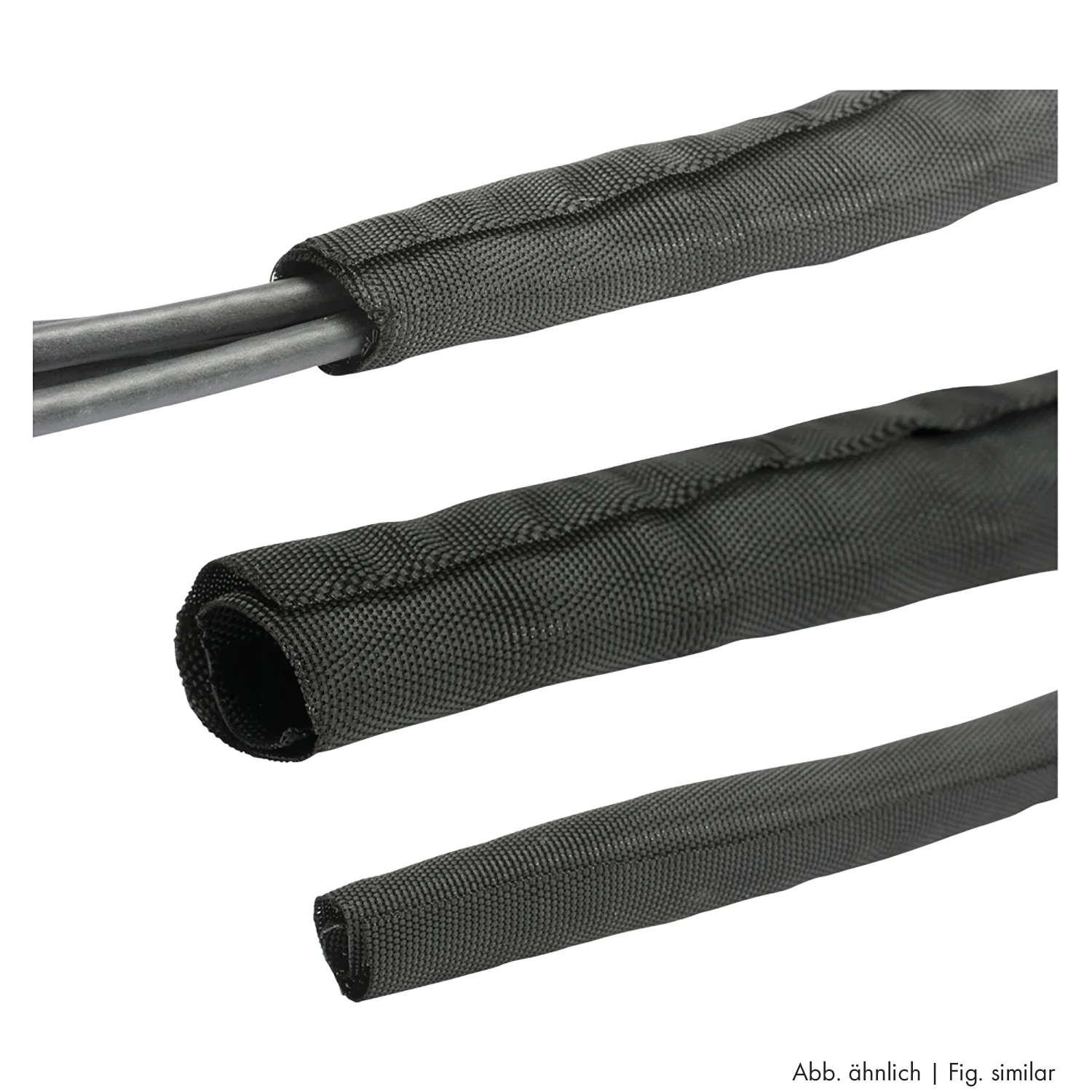 Geflechtschlauch drm 2,5-2,9 cm, offen,