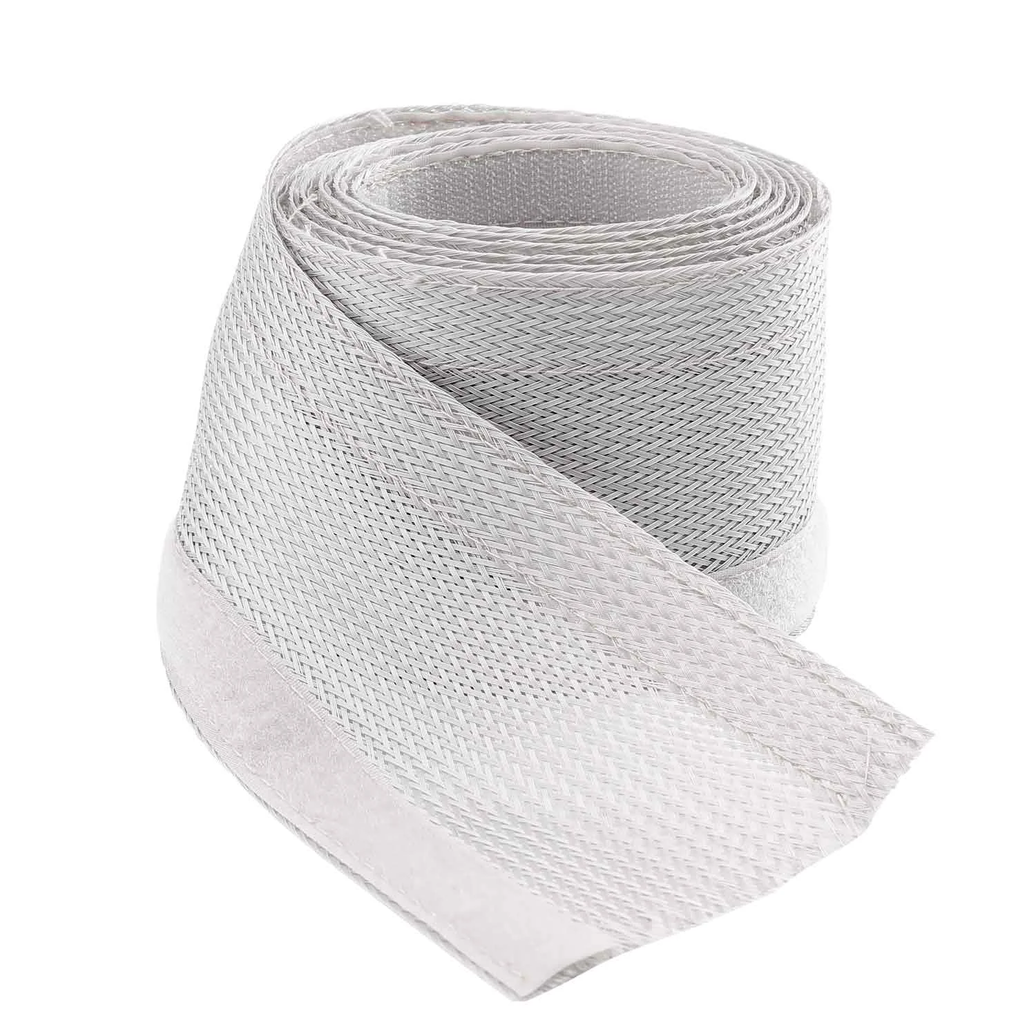 Geflechtschlauch Klett universal, silber