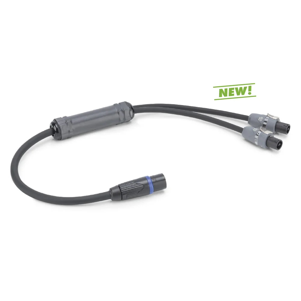 L/S Spleisskabel, schwarz, 10,00m