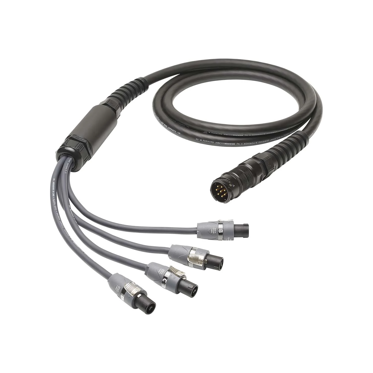 L/S Spleisskabel, schwarz, 20,00m