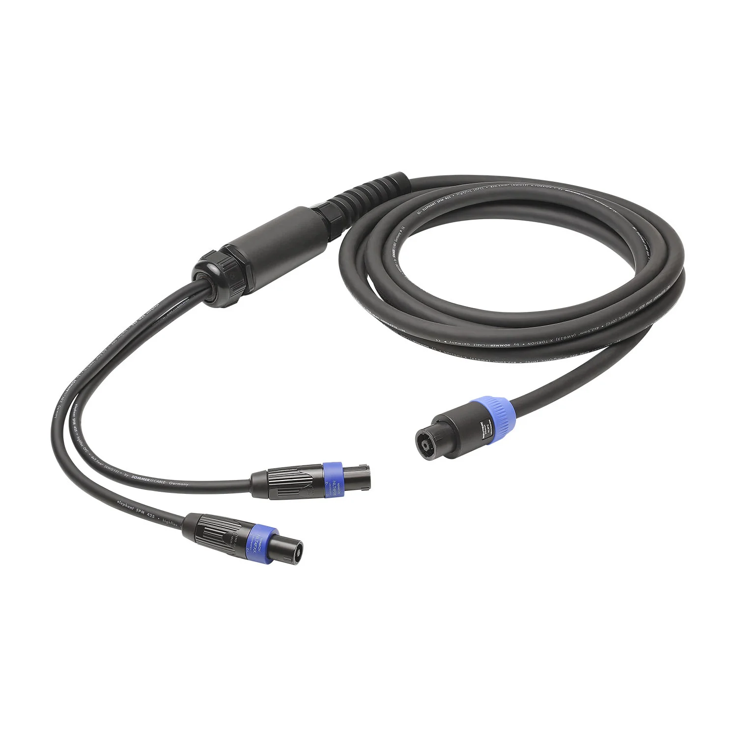 L/S Spleisskabel, schwarz, 10,00m