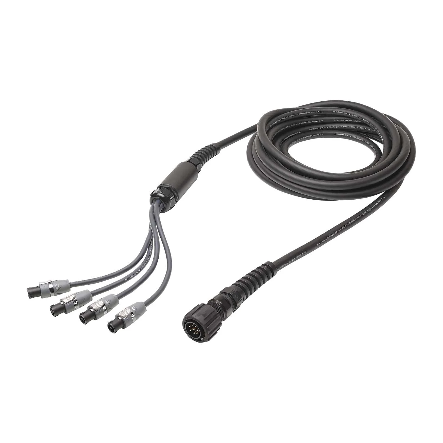 L/S Spleisskabel, schwarz, 20,00m