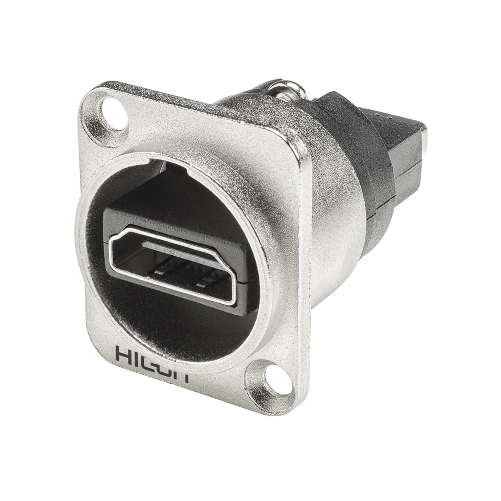 HICON HDMI Patchbuchse D-Flansch nickel