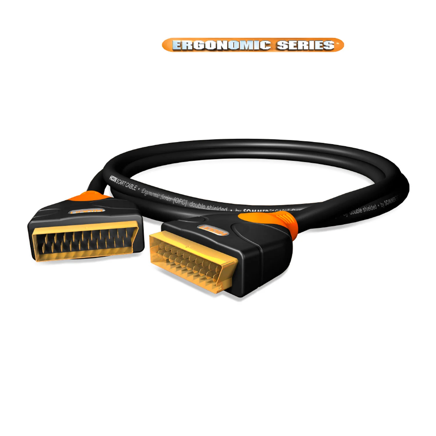 HICON Ergonomic SCART<>SCART 5,00m