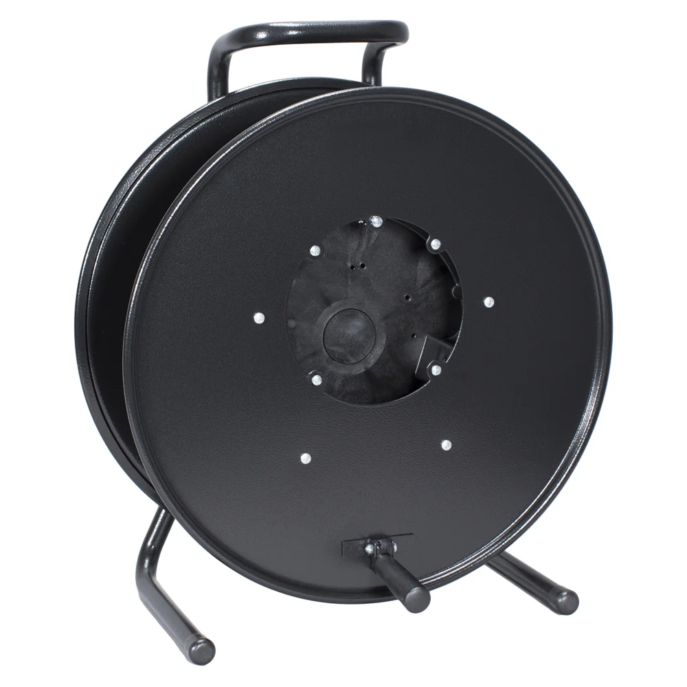 Kabeltrommel mittel aus Metall, offen sw