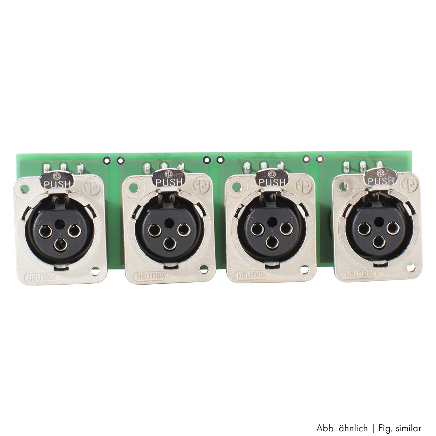 Steckverbindermodul Klemmanschl. 4xXLR f