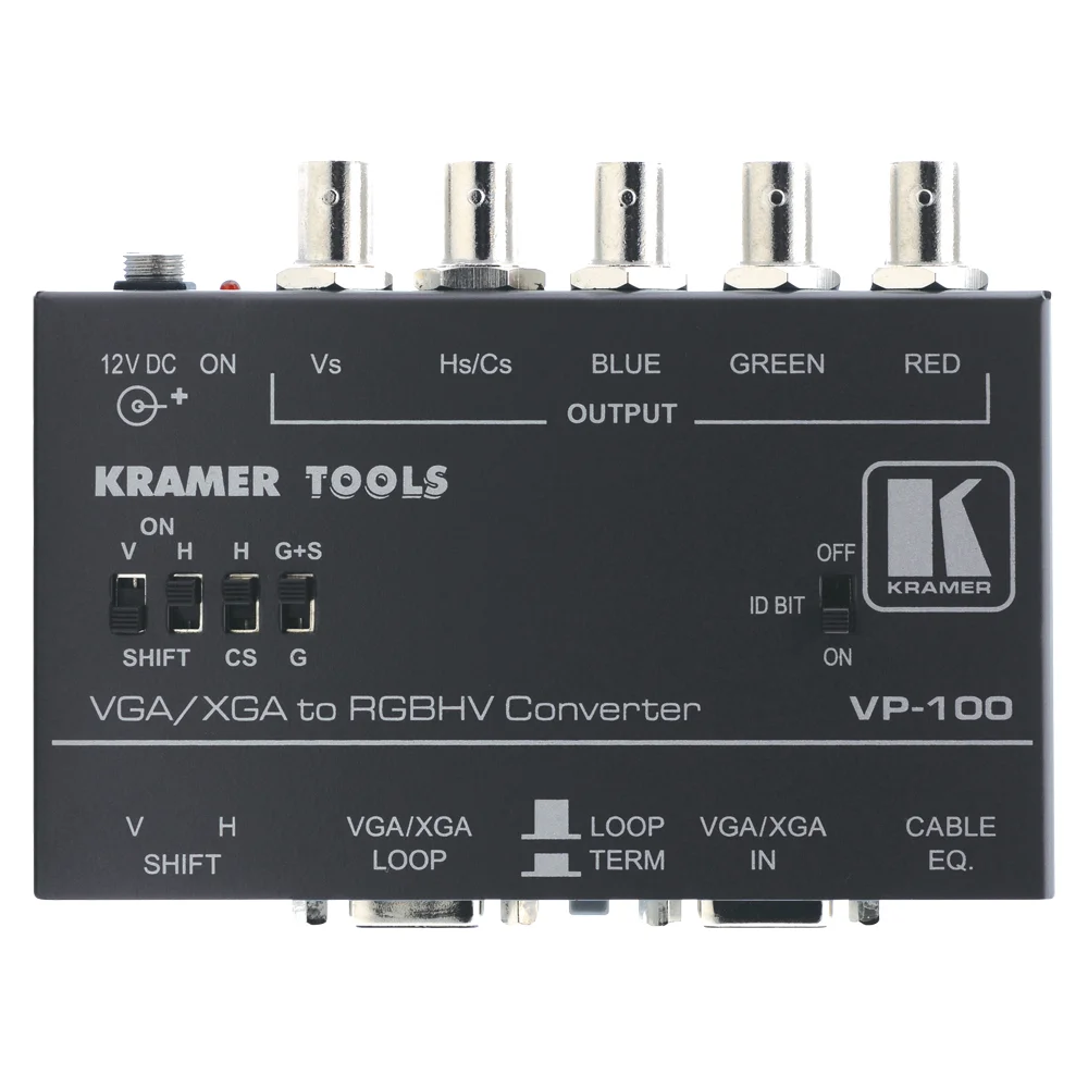 KRAMER VP100 VGA-UXGA Interface, H+V Sh.