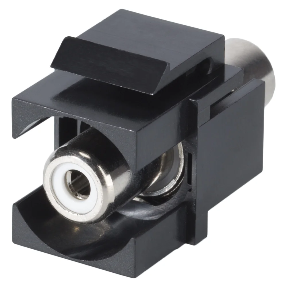 Keystone Einbauverb. RCA fem<>fem sw