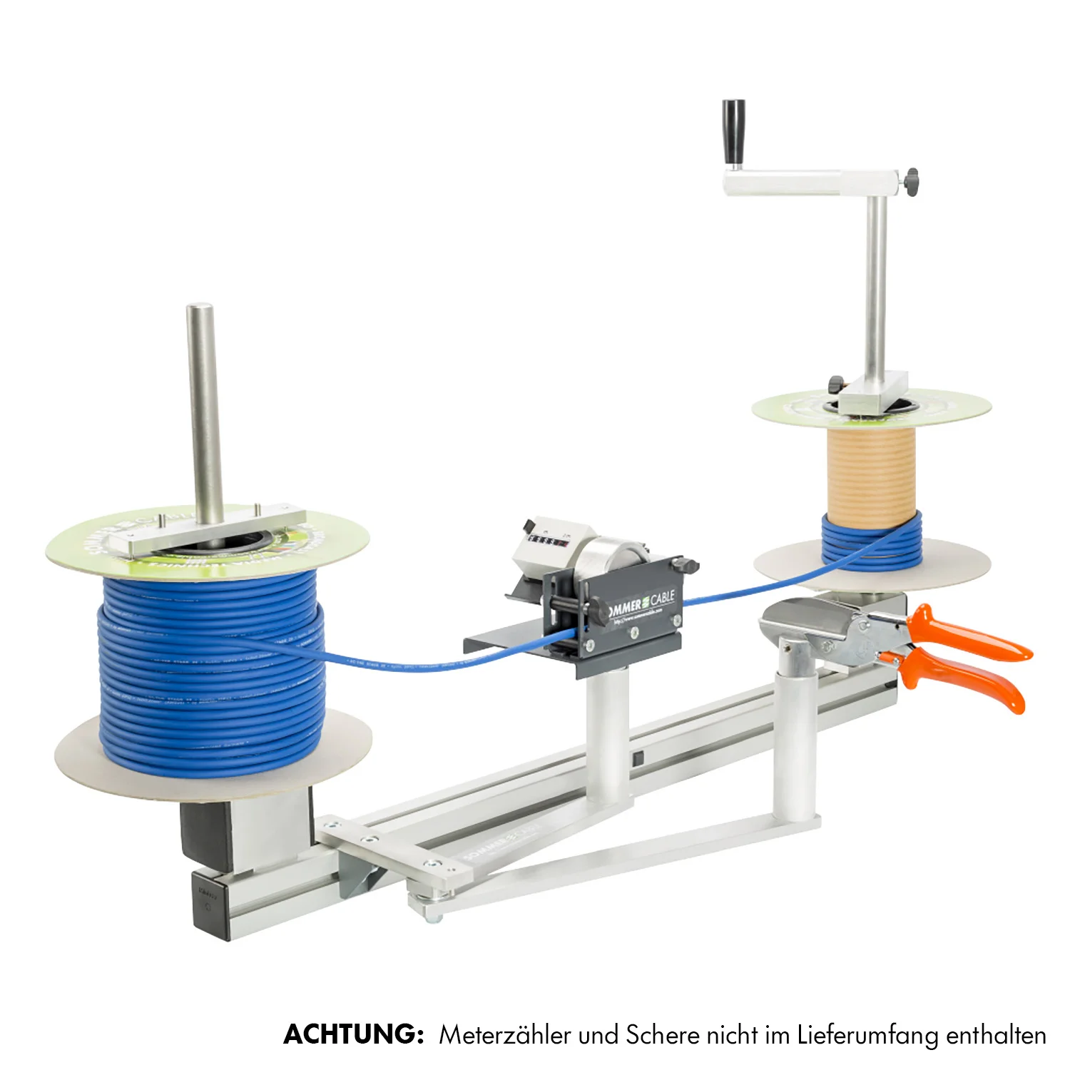 Kabel-Umspuler Tischgerät Spule<->Spule