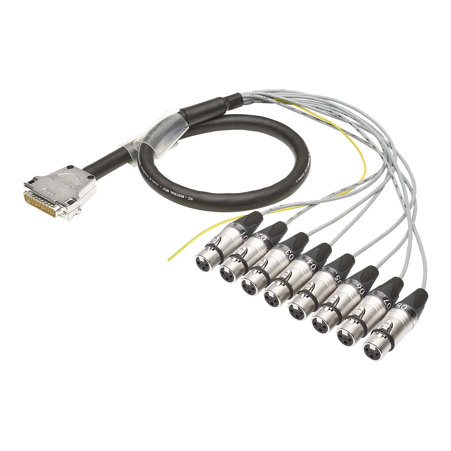 Multicorekabel Mistral, schwarz, 10,00m