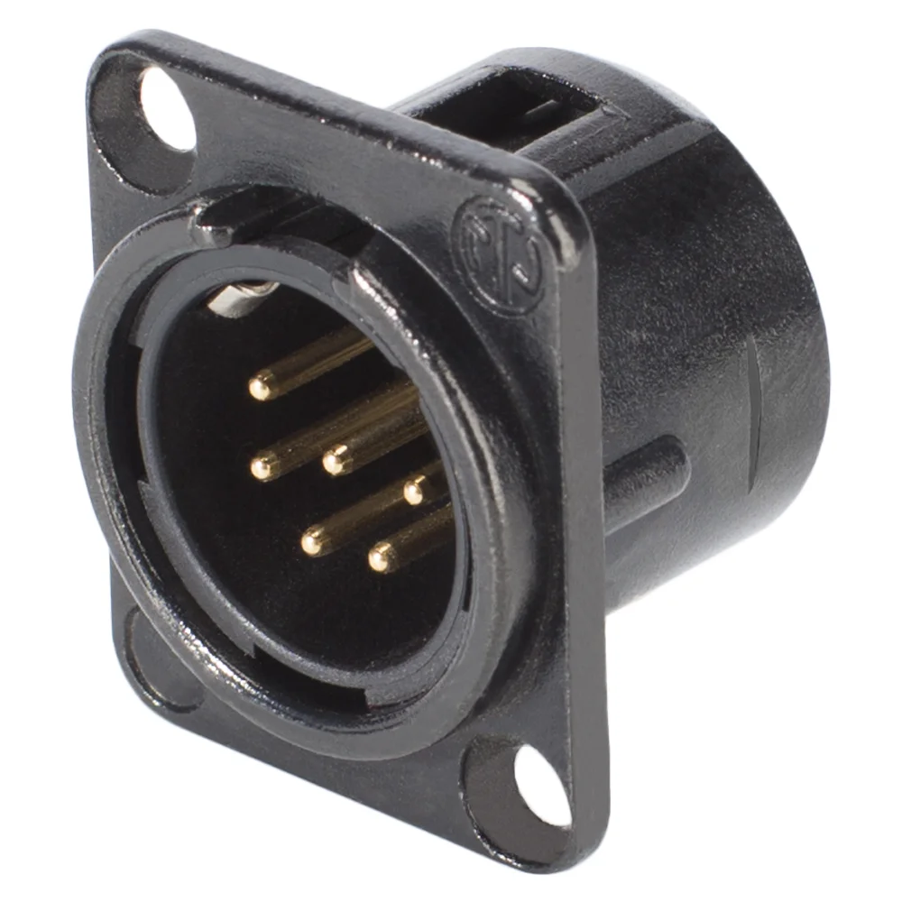 NEUTRIK XLR-Einbaustecker 6polig,