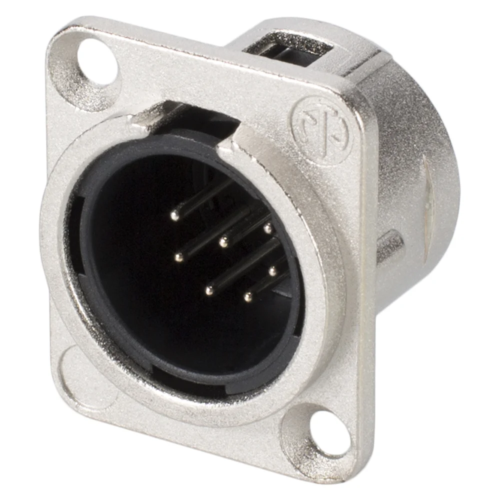 NEUTRIK XLR-Einbaustecker 7polig, nickel