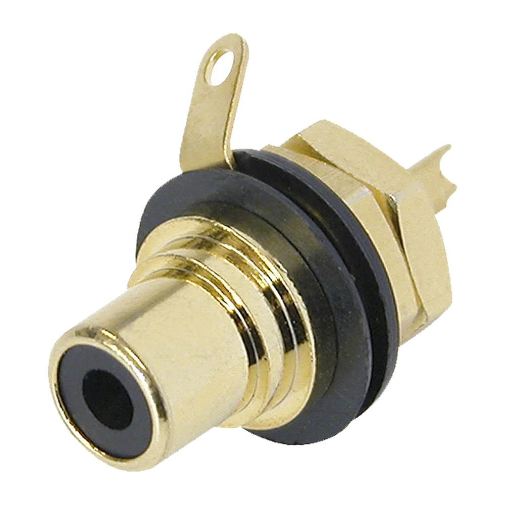 Neutrik RCA/Cincheinbaubuchse schwarz