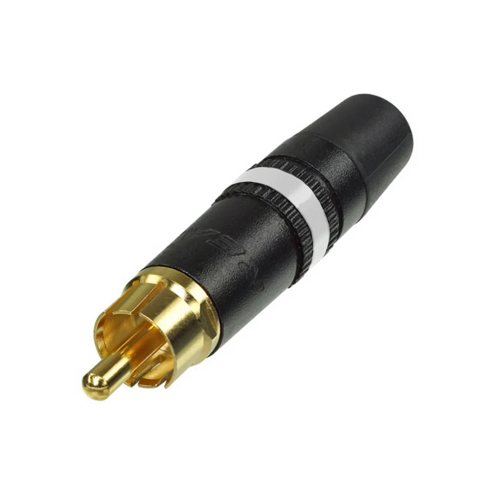 Neutrik RCA/Cinchstecker schwarz/weiß