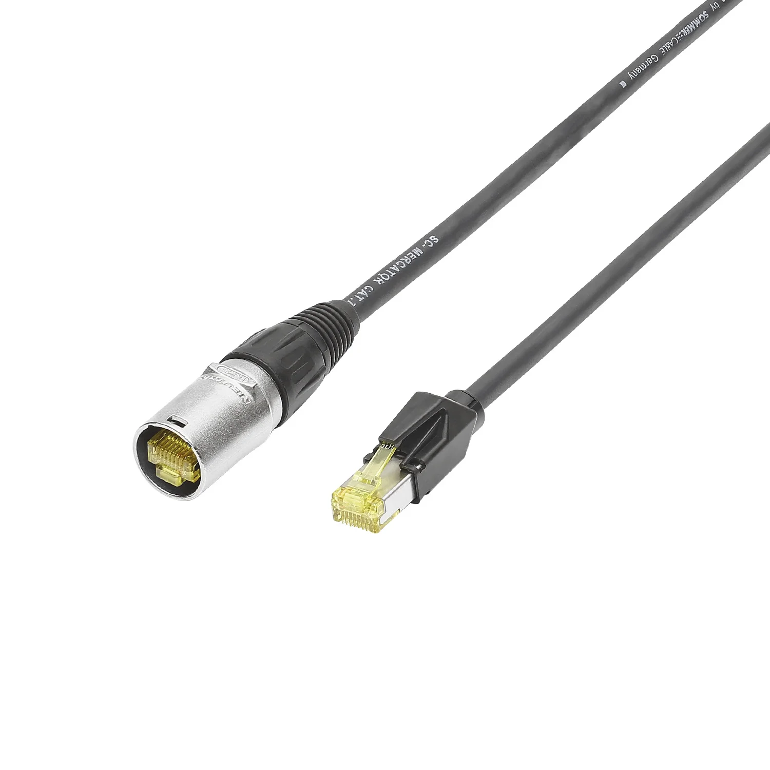 Netzwerkkabel CAT7 PUR, schwarz,  1,00m