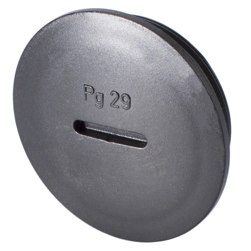 PG29-Abdeckplatte aus Kunstst. sw