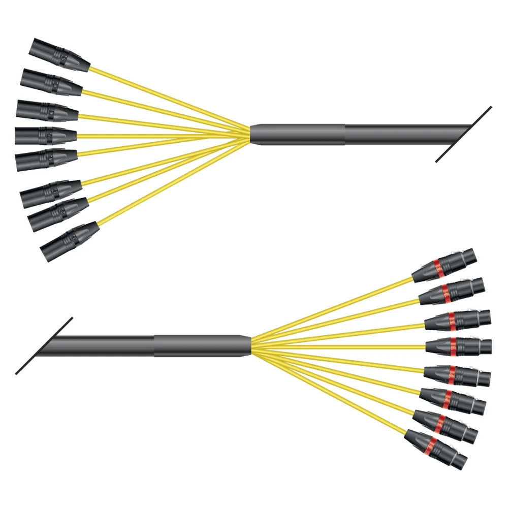 Multicorekabel Pegasus, schwarz,  3,00m