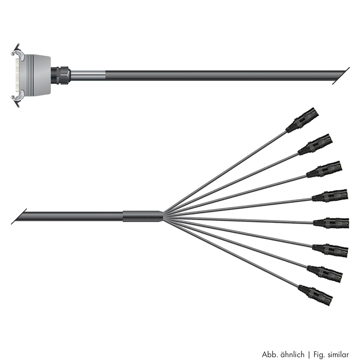 Multicorekabel Quantum, schwarz, 10,00m