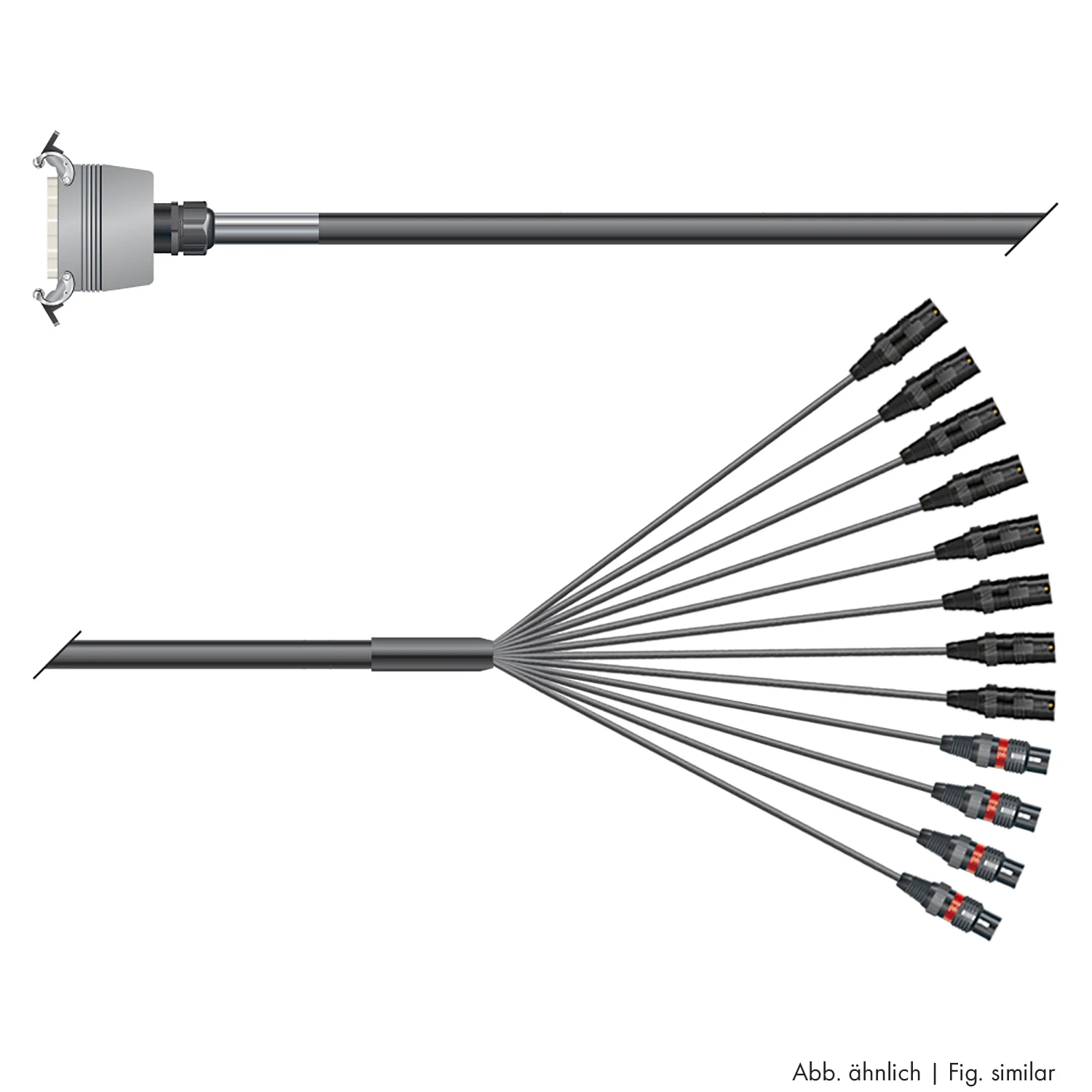 Multicorekabel Quantum, schwarz,  3,00m
