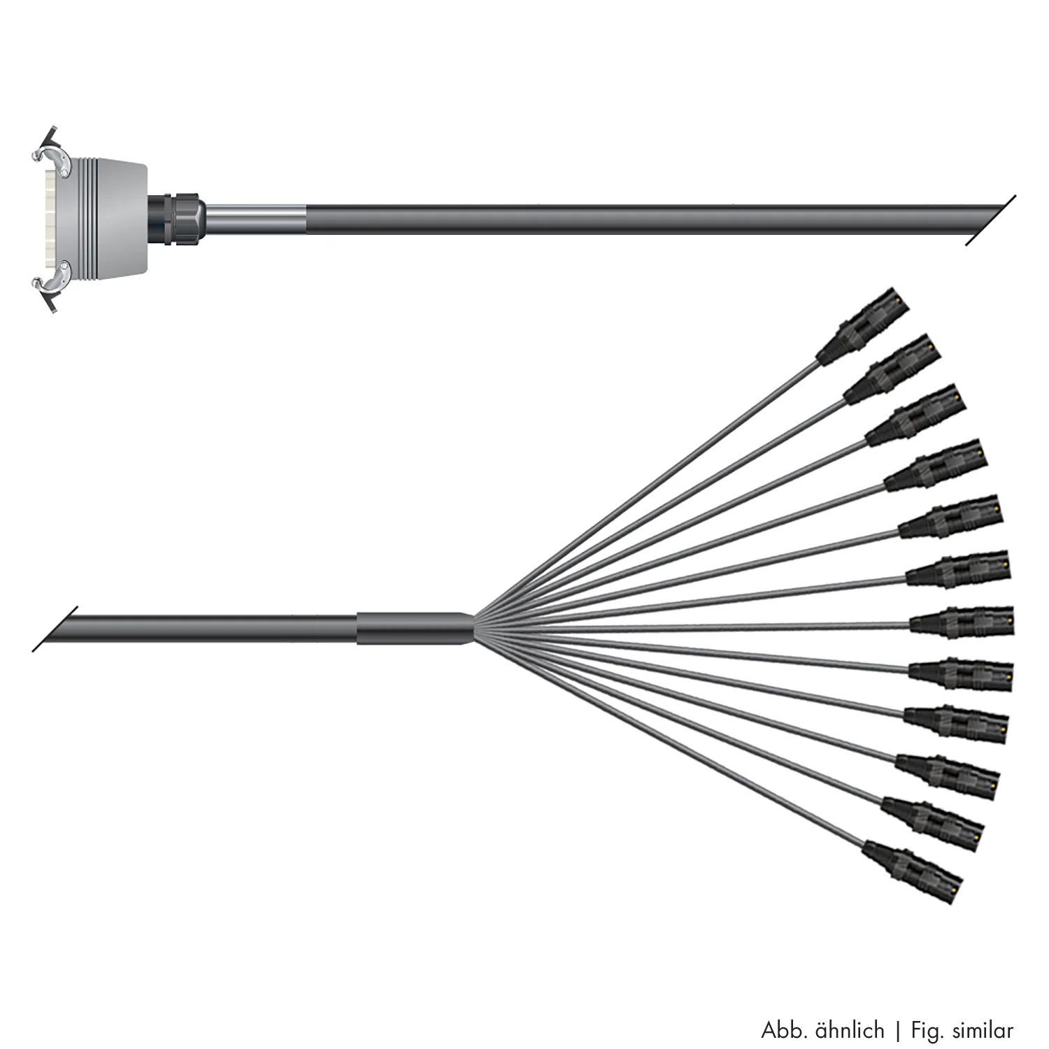Multicorekabel Quantum, schwarz, 10,00m