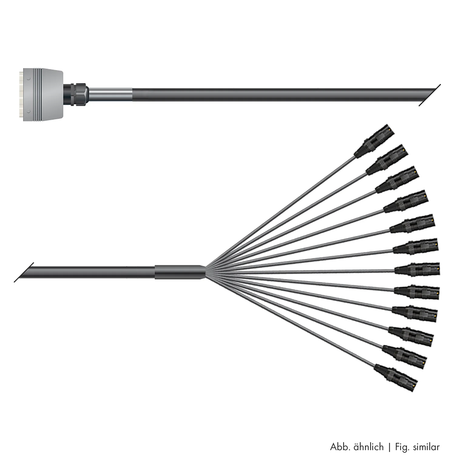 Multicorekabel Quantum, schwarz, 10,00m