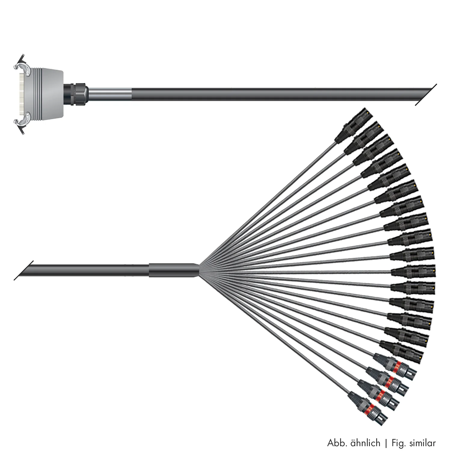 Multicorekabel Quantum, schwarz, 10,00m