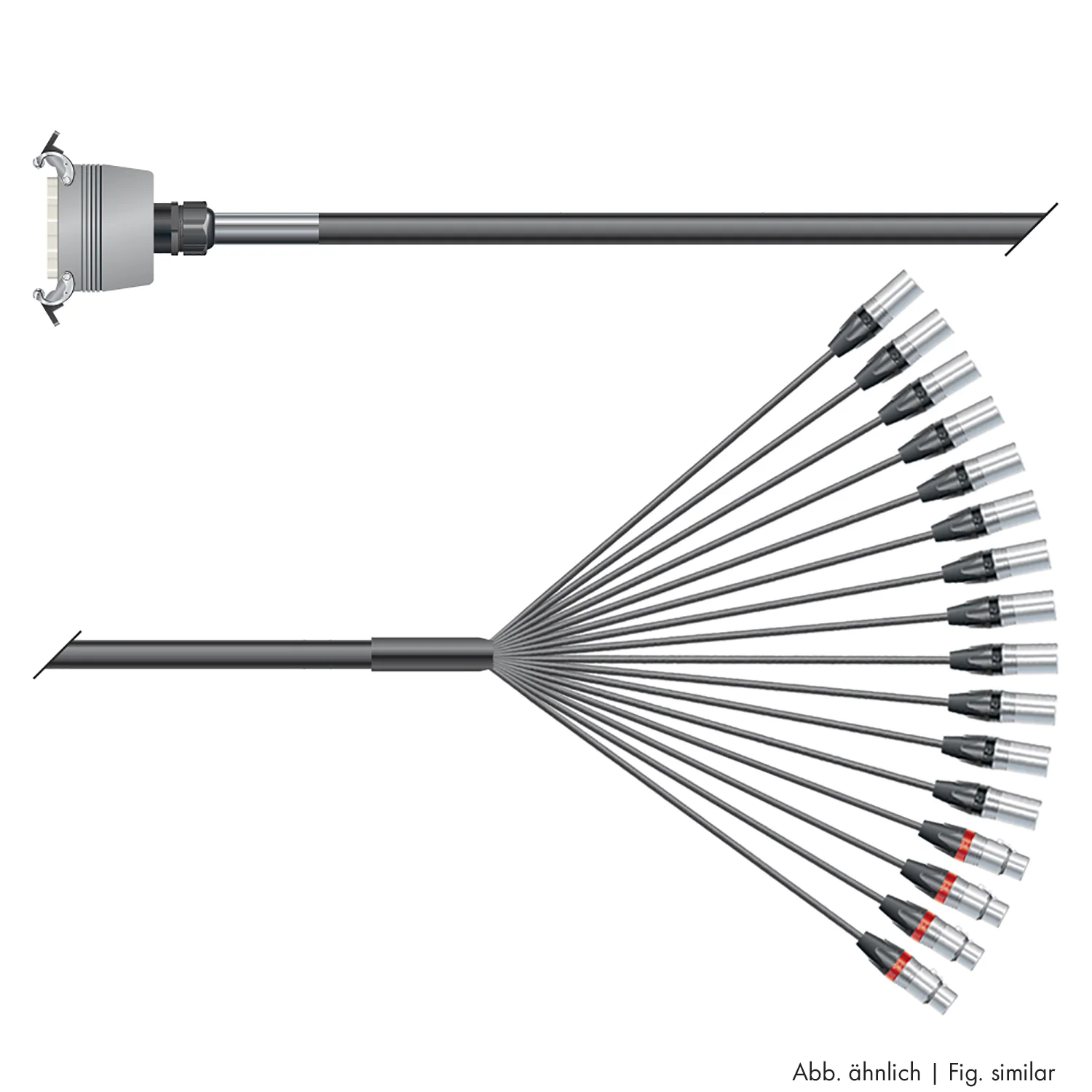 Multicorekabel Quantum, schwarz,  2,00m