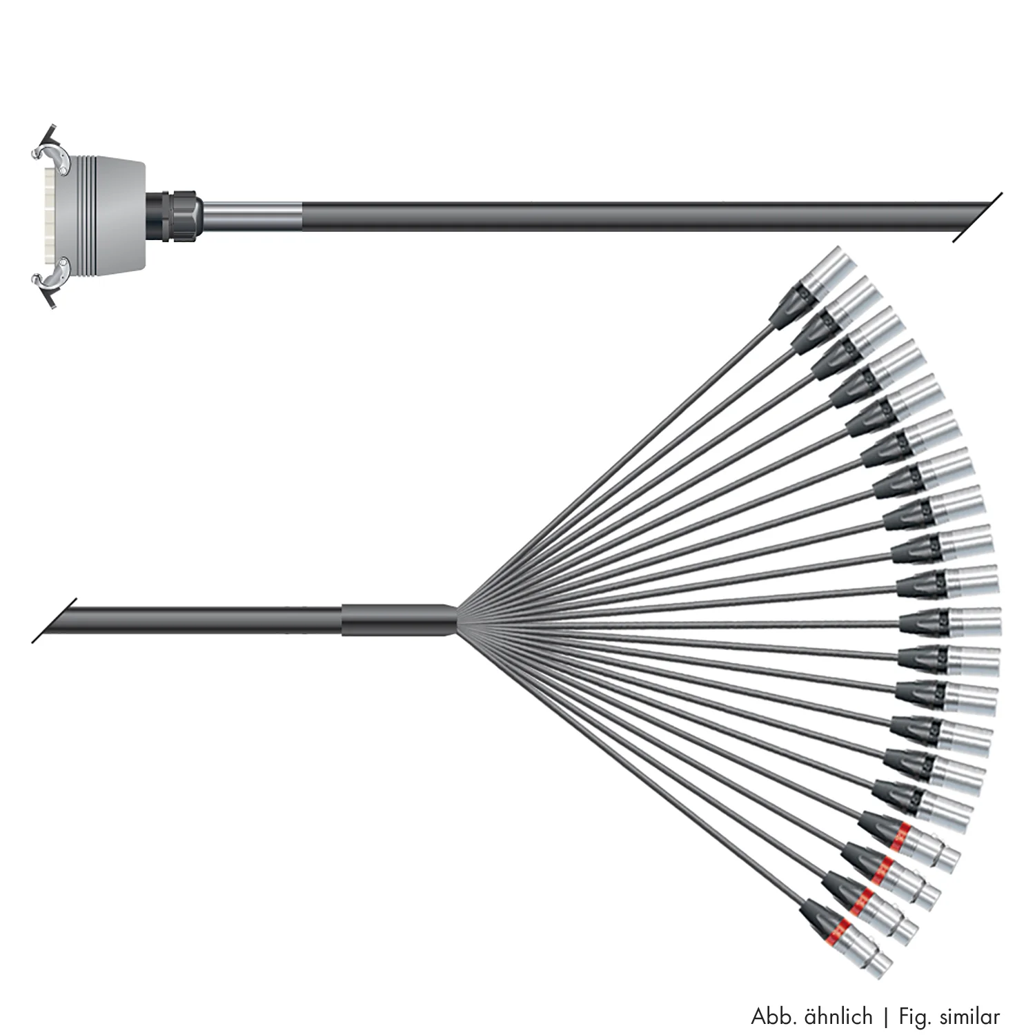 Multicorekabel Quantum, schwarz,  6,00m
