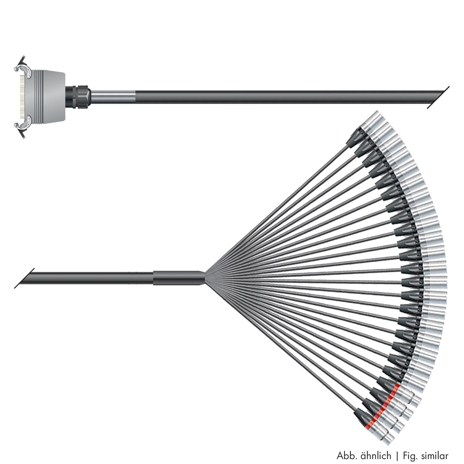 Multicorekabel Quantum, schwarz,  3,00m