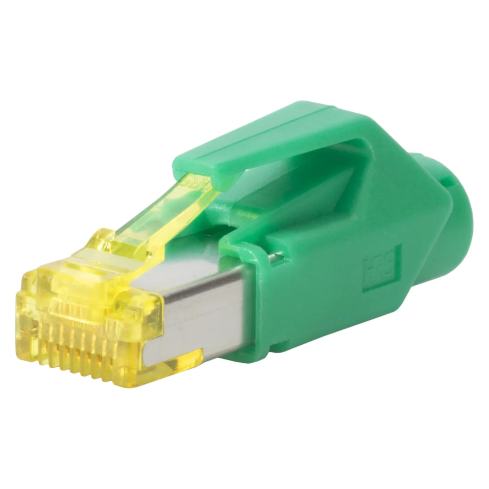 HIROSE RJ45 CAT.6A Steckverbinder grün