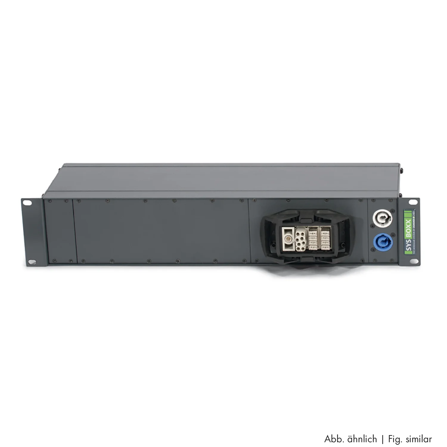 SYSBOXX 19", 2HE, 2TE, LAN/POWER-Box IN