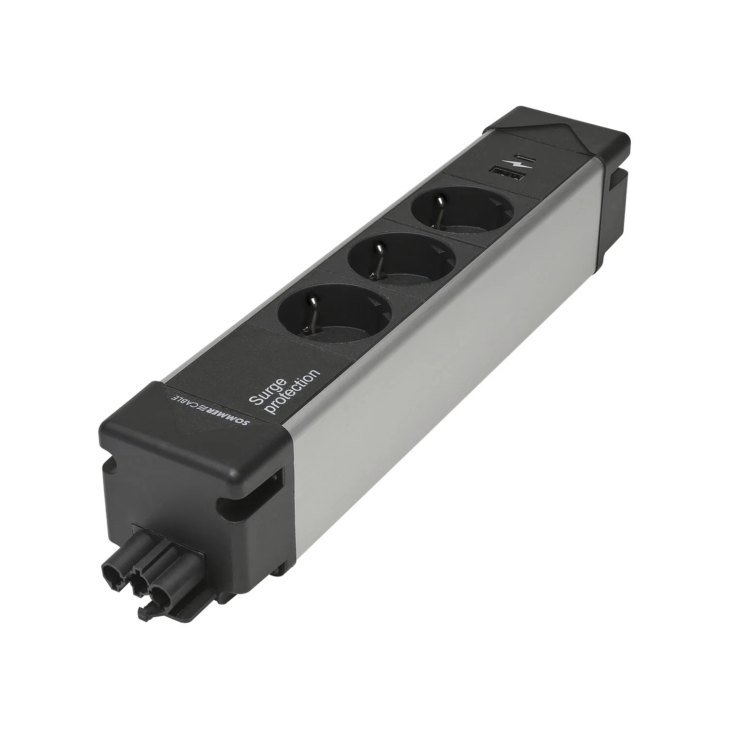 Schukoleiste, GST18, 3fach+USB+ÜS-Schutz