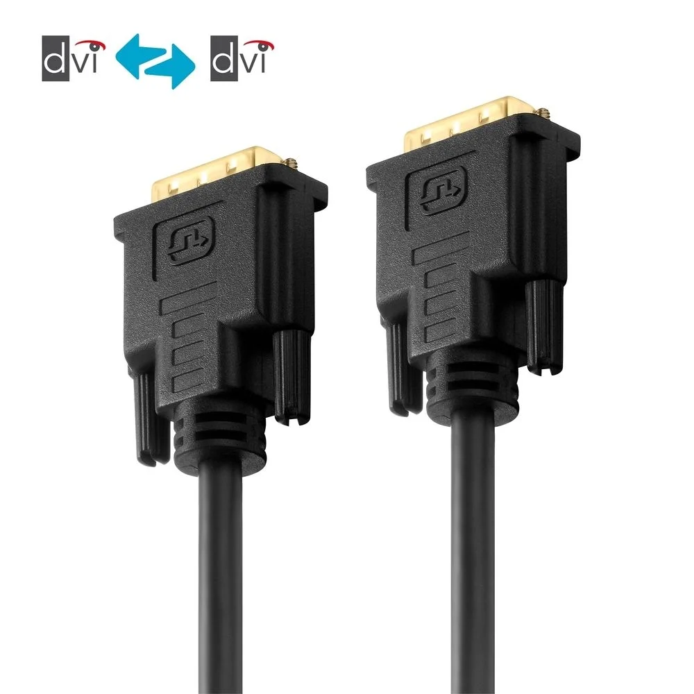 Zertifiziertes 2K DVI-Kabel - schwarz, 1.50m