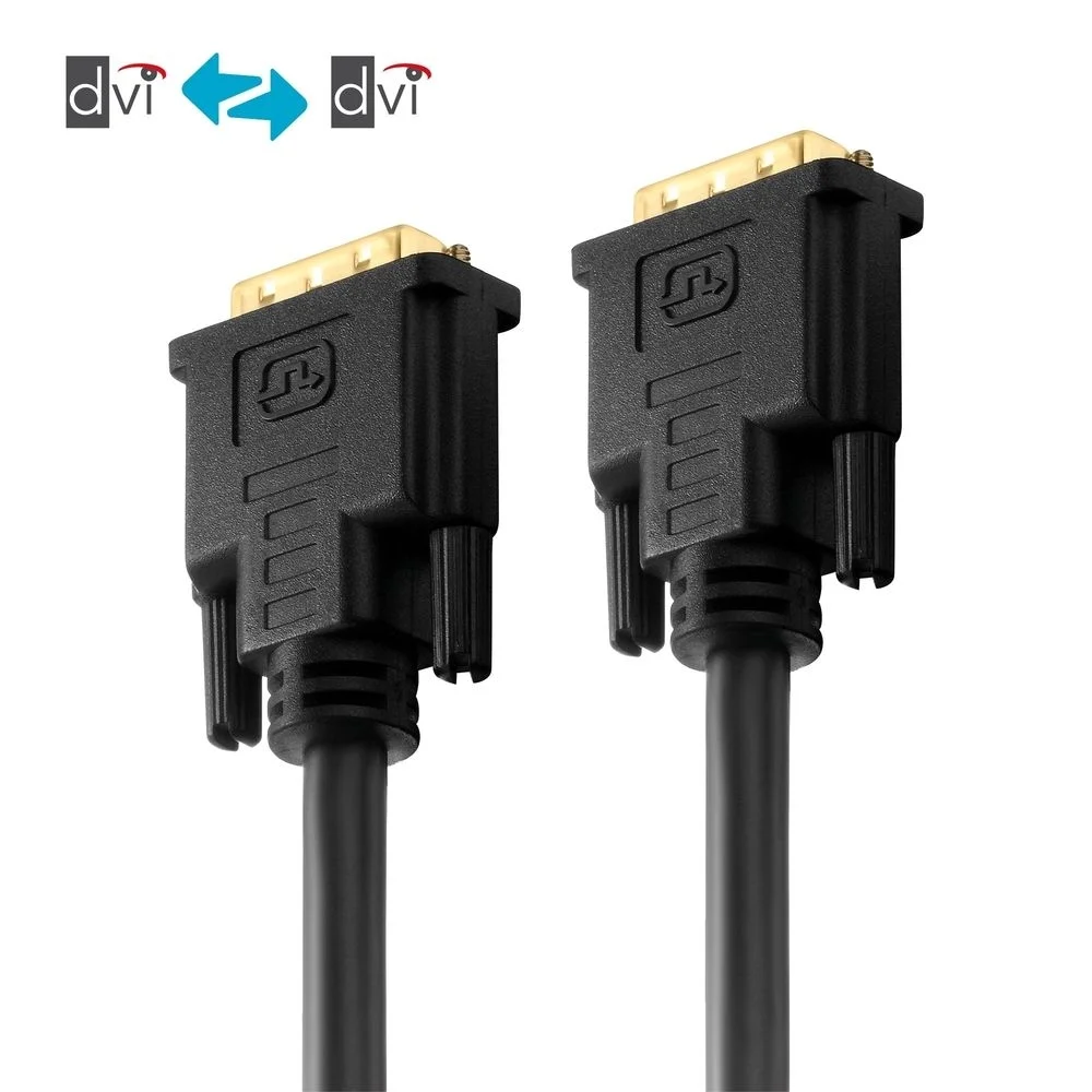 Zertifiziertes 2K DVI Dual Link Kabel - schwarz, 2.00m