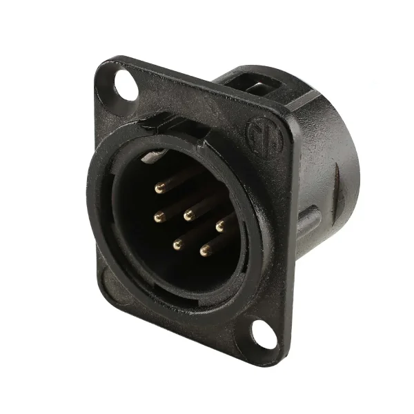 NEUTRIK XLR-Einbaustecker 6polig,