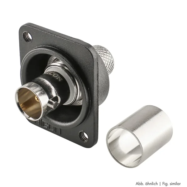 BNC-Crimpeinbaub.,1.6/7.3HD D-Flansch