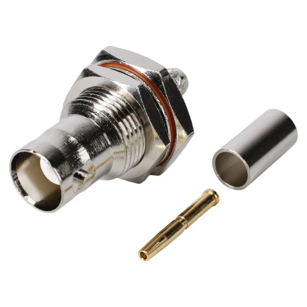 BNC58-Crimpeinbaubuchse, 50 Ohm